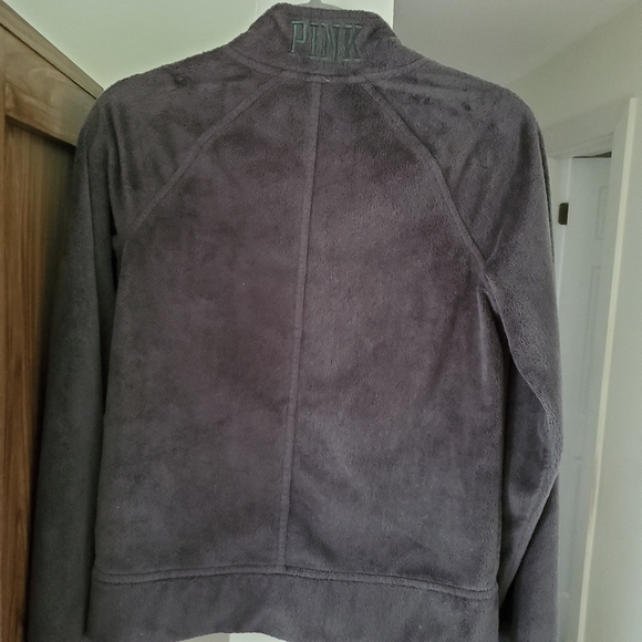 PINK Michigan State Fleece With Sequins Gray EUC - Picture 2 of 7